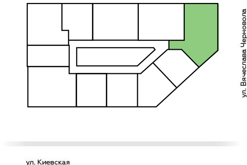 3-кiмнатна квартира - Планування поверху | ЖК Madison Gardens